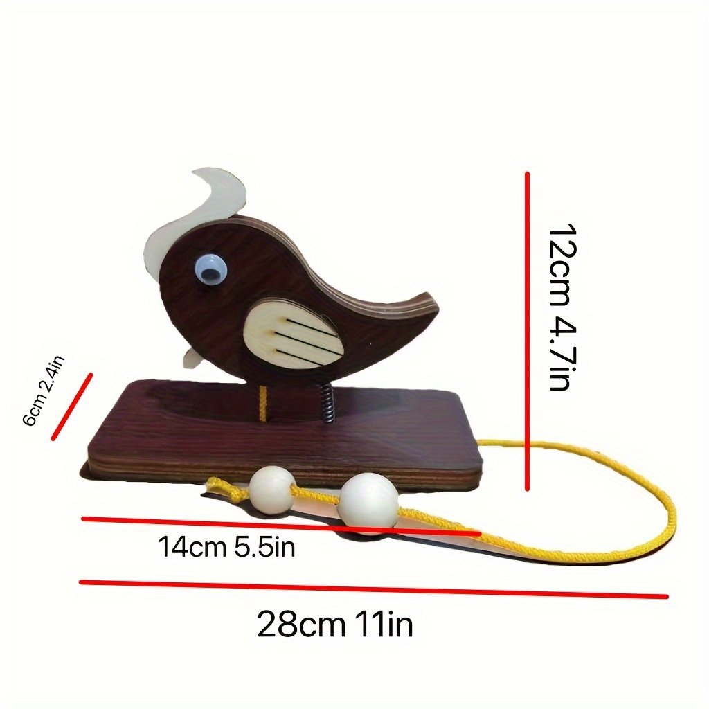Specht-Türklingel | Handgefertigte Holzklingel | Nostalgisches Design | Für Haustür & Kinderzimmer