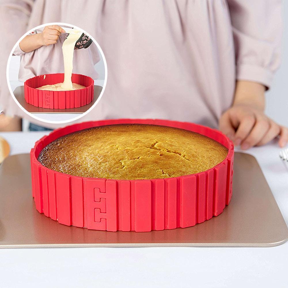 Silikon-Kuchenform BakeArt 4er-Set | Flexible Backform | Hitzebeständig & Antihaft | 230°C