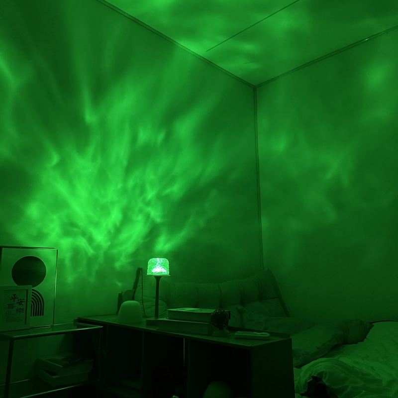 Stimmungslicht Lampe | 16 Farben | Fernbedienung & Drehender Lichteffekt