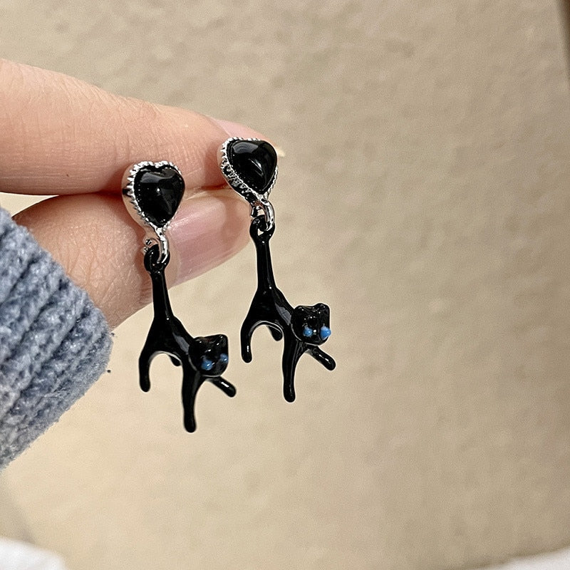Damen Ohrringe Katze | Verspieltes Design | Zinklegierung