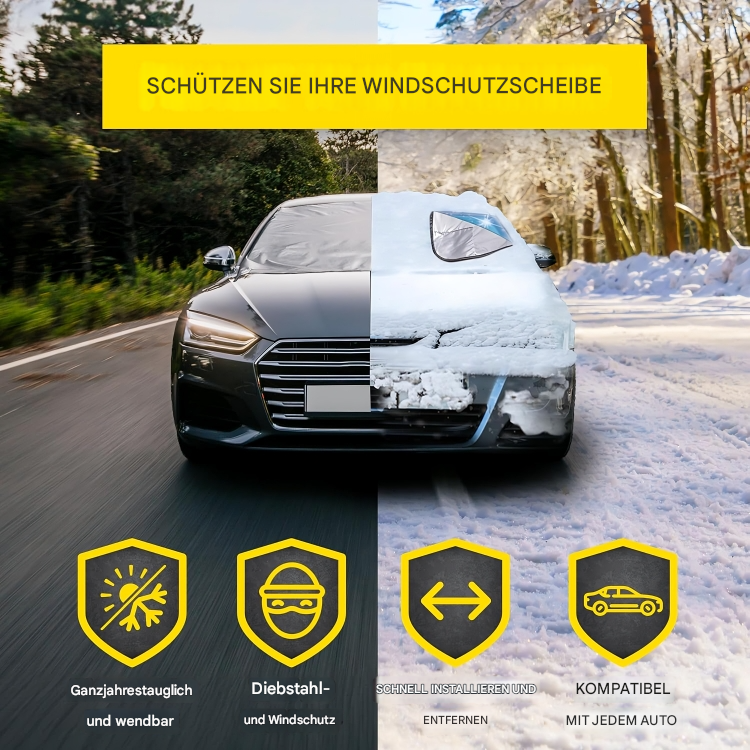 Gefrierender Schnee Windschutzscheibe Autoabdeckung