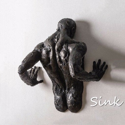 Wanddekoration Figuren | Harz-Skulpturen zum Aufhängen | Verschiedene Designs & Größen