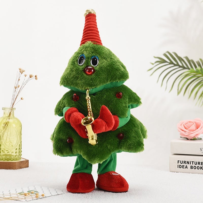 Weihnachts Deko Figur | Singend & Tanzend | Plüsch Geschenk für Kinder & Erwachsene