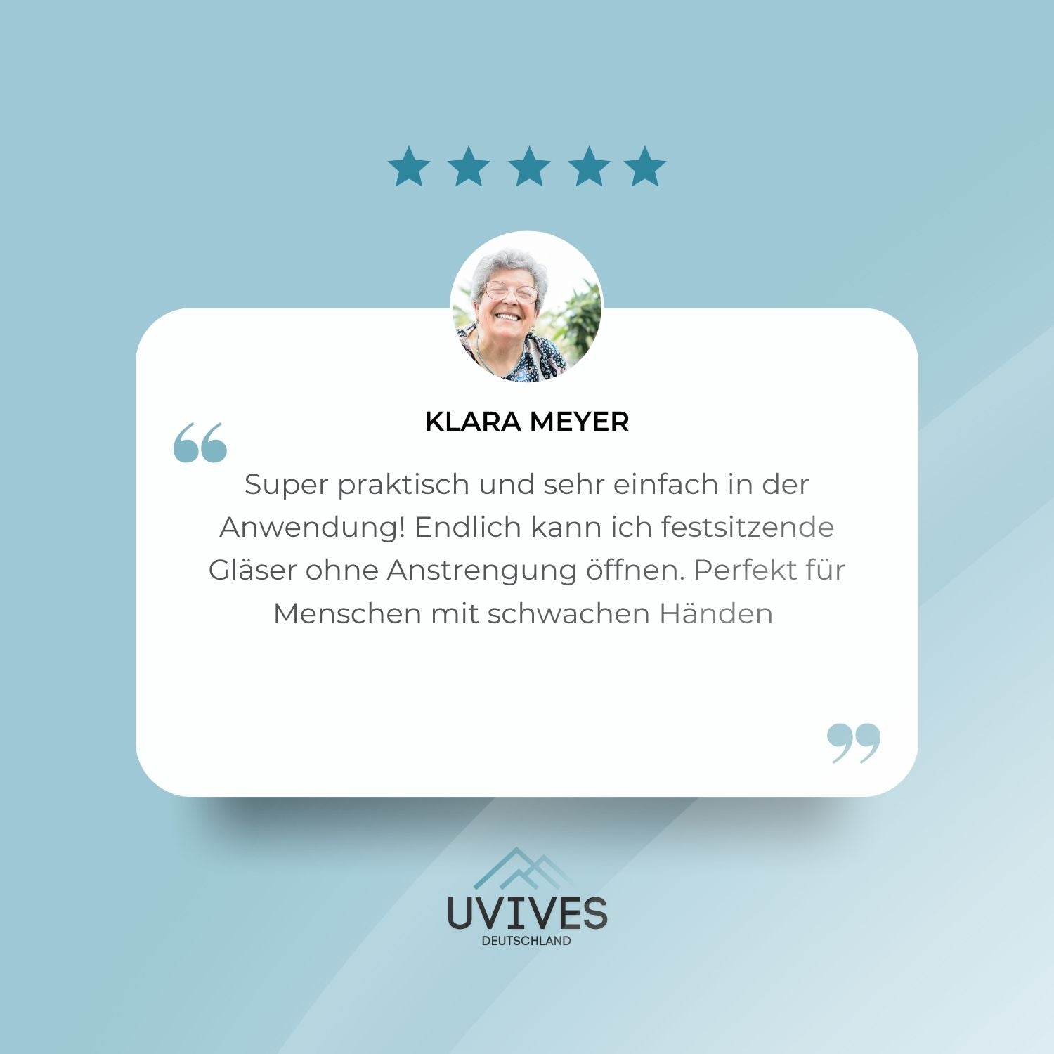 Öffnen Sie mühelos Gläser und Flaschen!