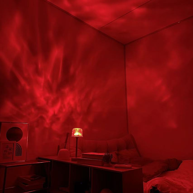 Stimmungslicht Lampe | 16 Farben | Fernbedienung & Drehender Lichteffekt