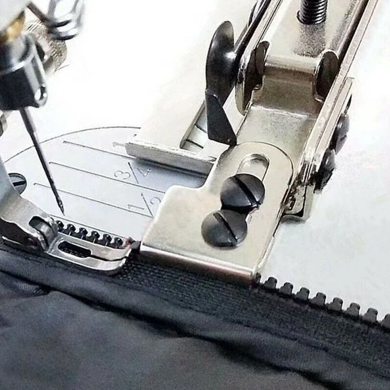 Reißverschluss Nähfuß | Präziser Zipper-Fuß für Nähmaschine | Edelstahl | Snap-On Kompatibel