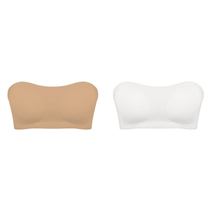 Damen trägerloser BH | Grip-Sure Seitenverschluss | Nahtlos & rutschfest | Herausnehmbare Pads