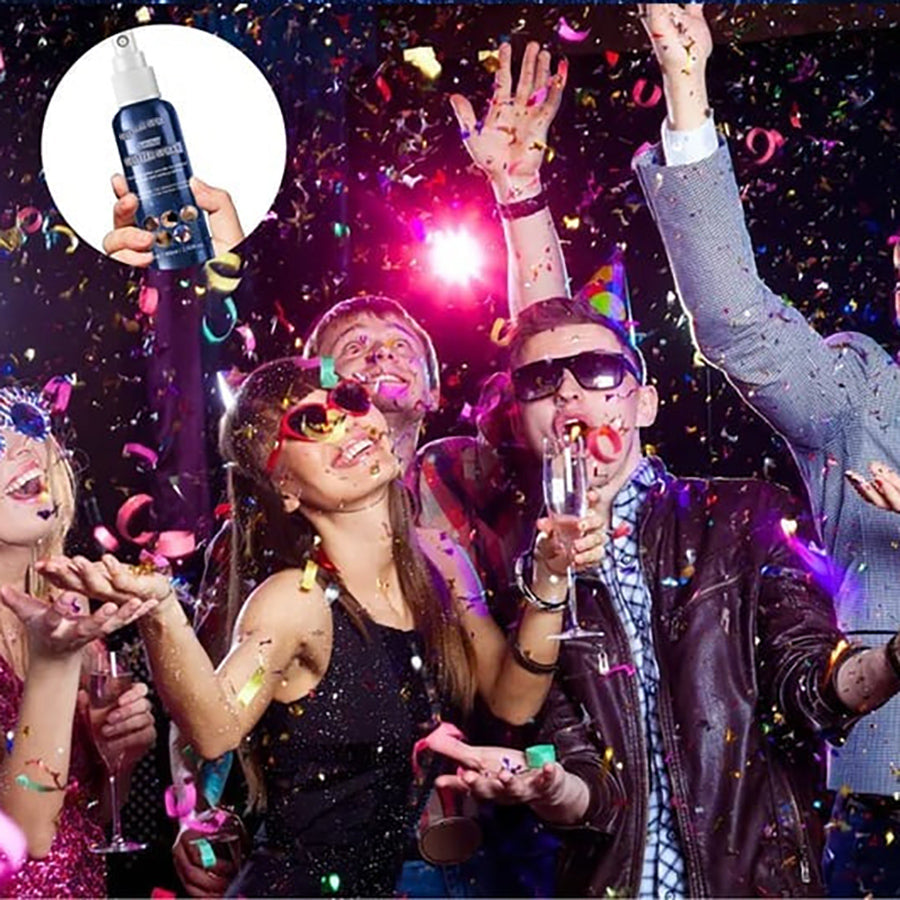Glitzerspray für Haare, Haut & Kleidung | Kosmetikqualität | Temporärer Schimmer-Effekt