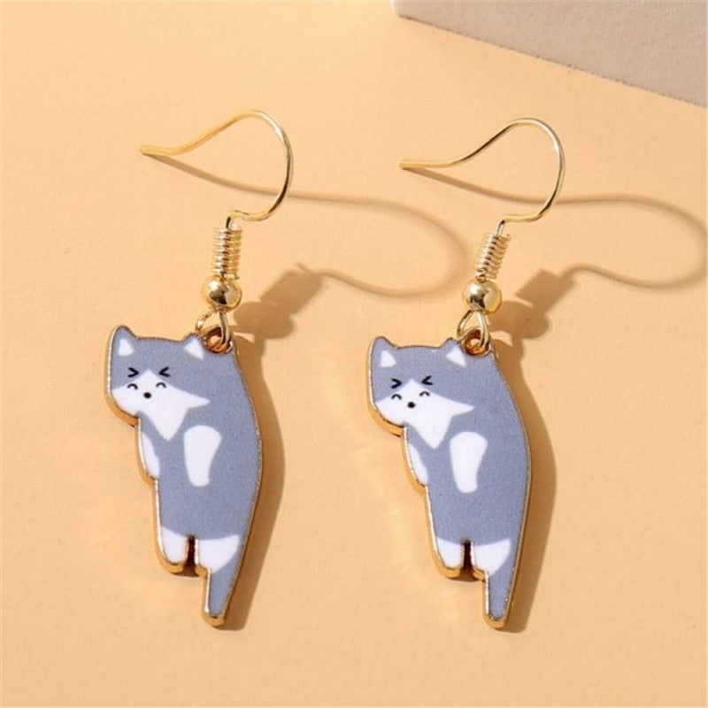 Damen Ohrringe Katze | Verspieltes Design | Zinklegierung