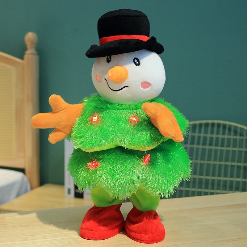 Weihnachts Deko Figur | Singend & Tanzend | Plüsch Geschenk für Kinder & Erwachsene