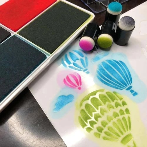 DIY Schwamm-Finger-Mal-Set | 20 Farben | Kinderfreundlich & Wiederverwendbar
