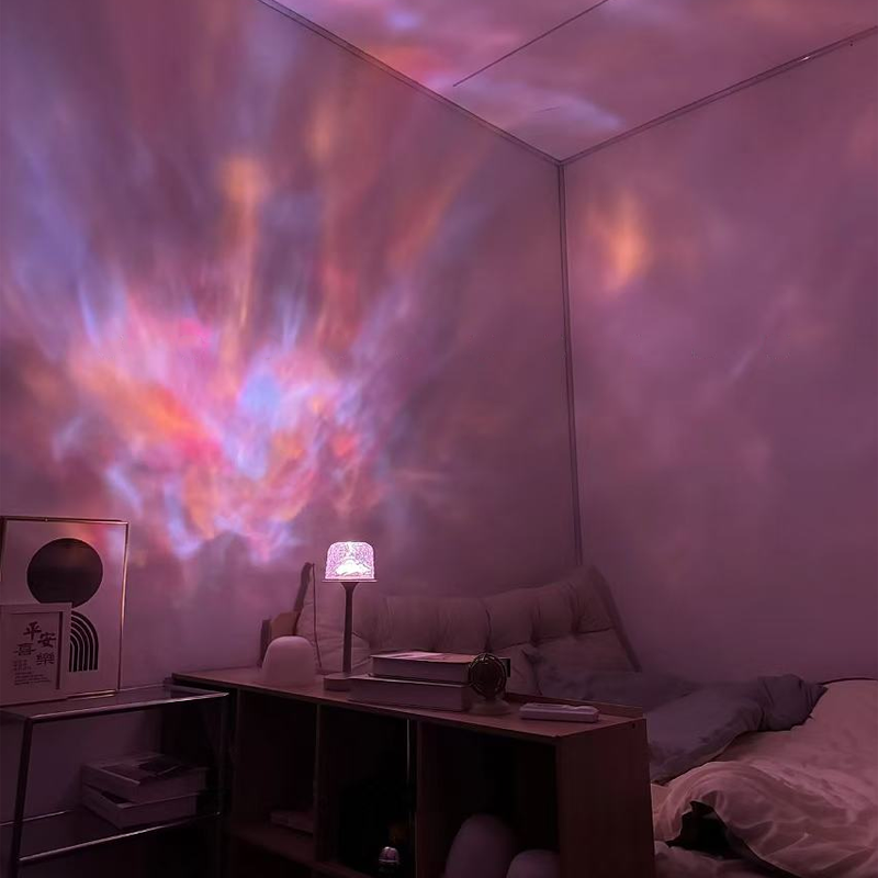 Stimmungslicht Lampe | 16 Farben | Fernbedienung & Drehender Lichteffekt