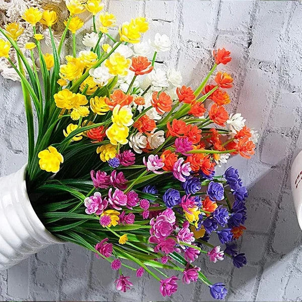 Kunstblumen Set | UV- & Wasserbeständig | Realistisches Design | Wartungsfrei | Für Innen & Außen