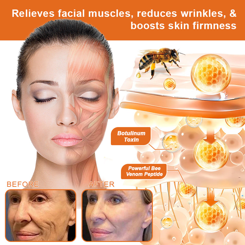 1+1 Gratis | Anti-Aging Serum Stick mit Bienengift | Strafft Haut & Reduziert Falten | Hyaluron & Peptide | Für Gesicht & Körper