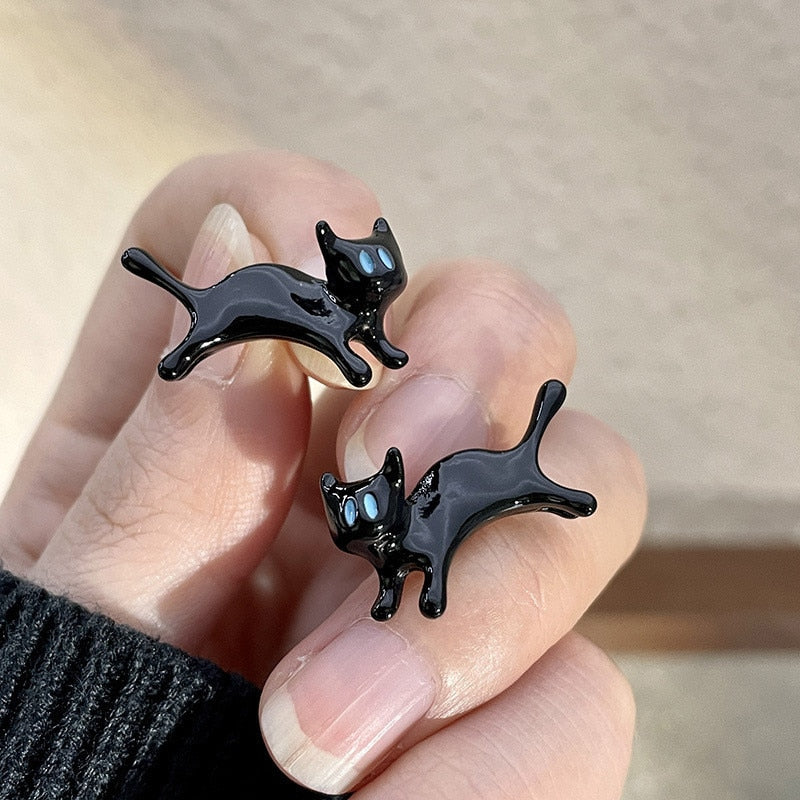 Damen Ohrringe Katze | Verspieltes Design | Zinklegierung
