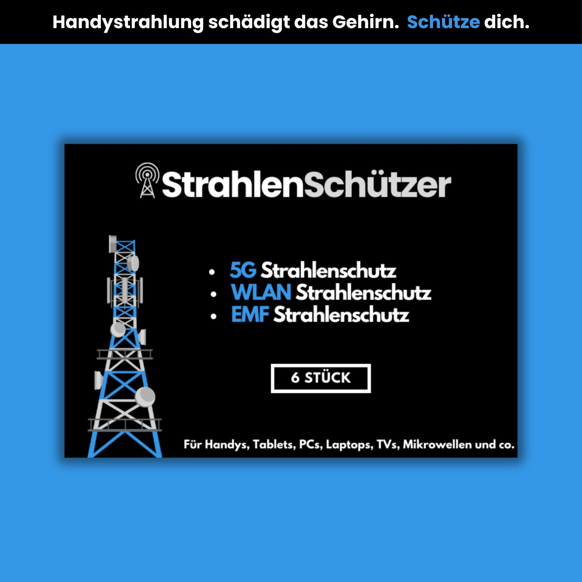 Strahlenschutz-Patch | Graphen-Technologie | Reduziert elektromagnetische Einflüsse von Geräten