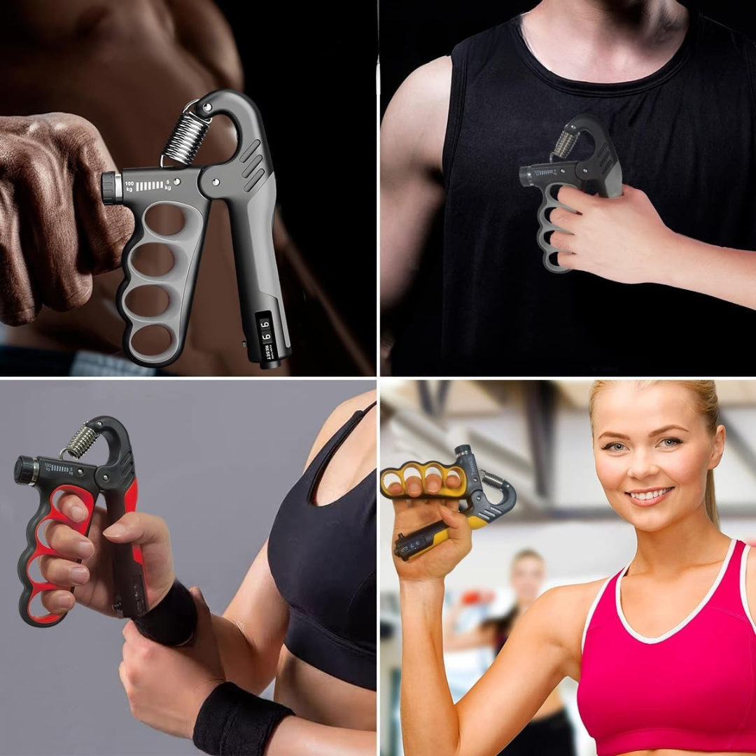 Handtrainer mit Zähler | Verstellbarer Widerstand | Griffkraft- & Unterarmtraining | Kompakt & Ergonomisch