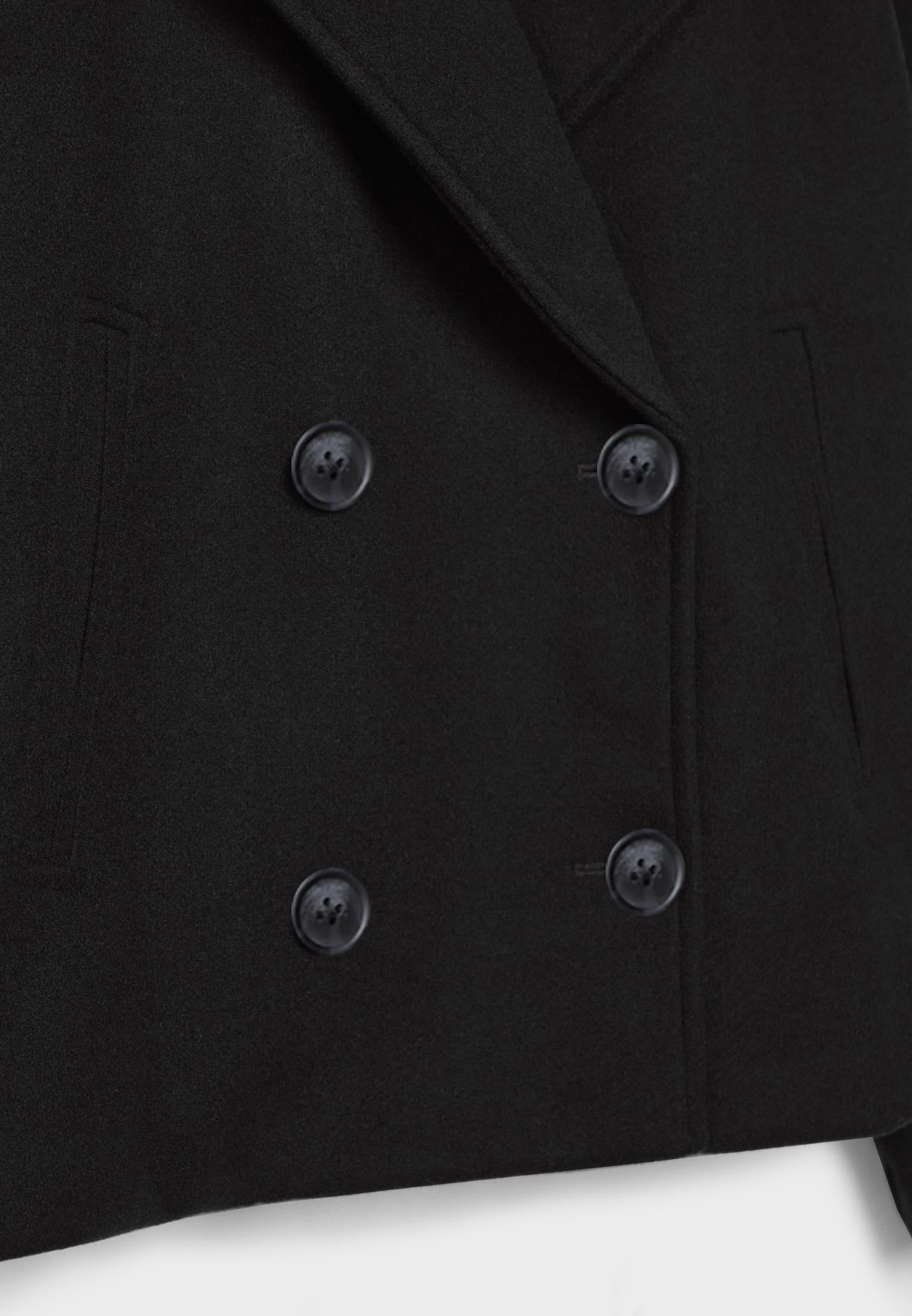 Olivia - Schicke Kurze Jacke mit Doppelreihe Knopfverschluss
