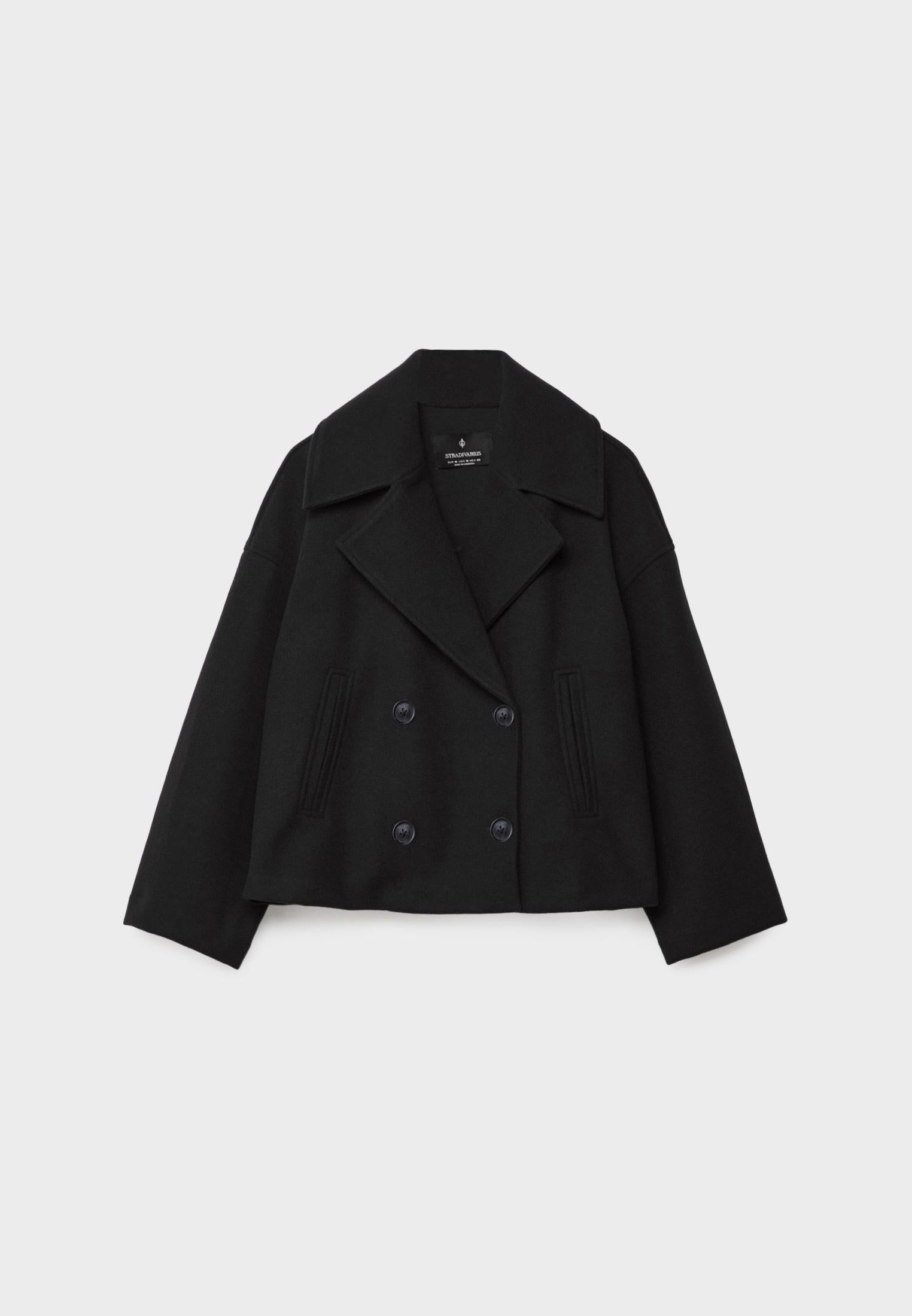 Olivia - Schicke Kurze Jacke mit Doppelreihe Knopfverschluss