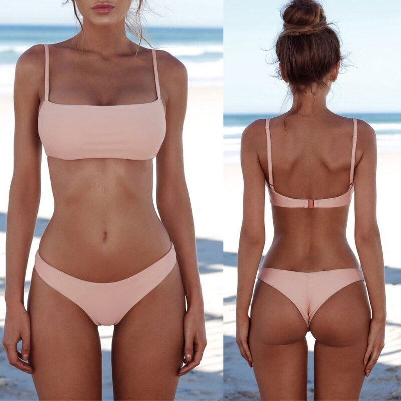 Damen Push-up-Bikini-Set | Brasilianischer Schnitt | Figurformend & Bequem