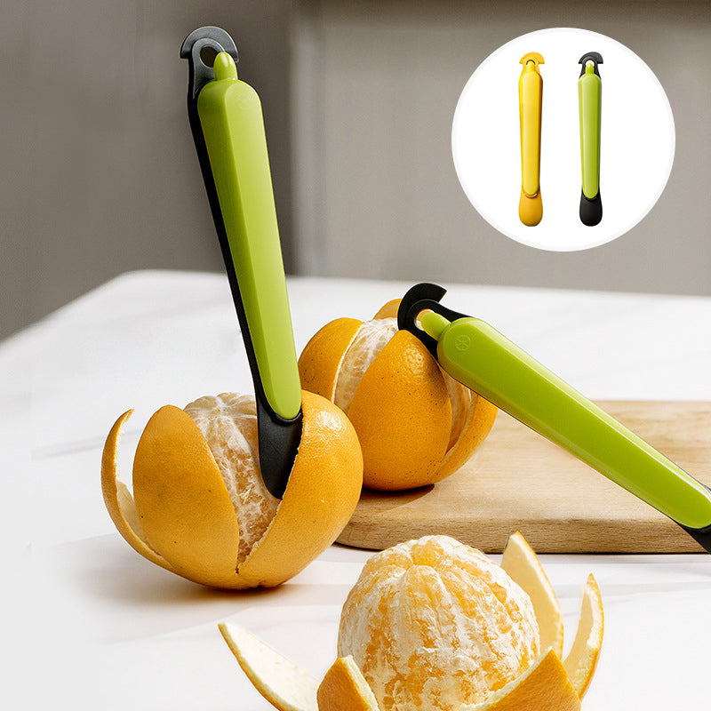 Fruchtschäler | Edelstahl & PP | Schnell & Präzise | Für Orangen & Zitrusfrüchte