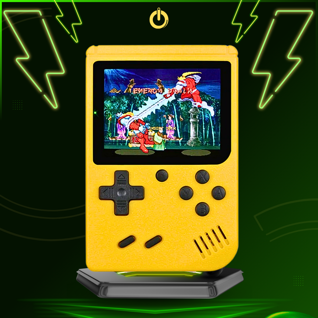 Retro Handgerät Spielkonsole | Klassische Arcade-Spiele | Tragbar & Kinderfreundlich
