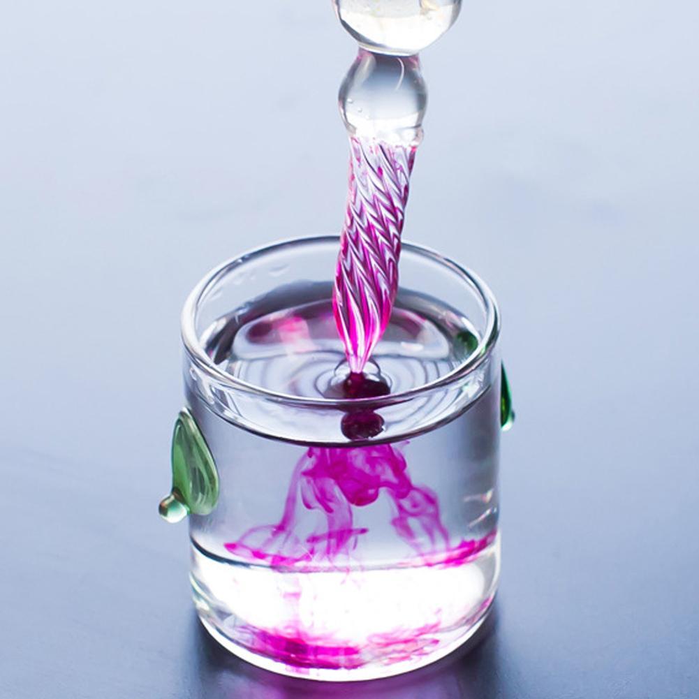 Crystaldip Glasmagie Stift | Handgefertigter Glasstift | Mit 12 Farboptionen | Künstlerisches Schreibset
