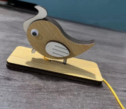 Specht-Türklingel | Handgefertigte Holzklingel | Nostalgisches Design | Für Haustür & Kinderzimmer