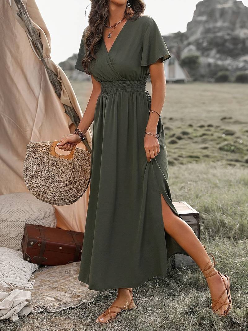 Ramira | Charmantes Kragendetail Damenkleid