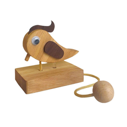 Specht-Türklingel | Handgefertigte Holzklingel | Nostalgisches Design | Für Haustür & Kinderzimmer