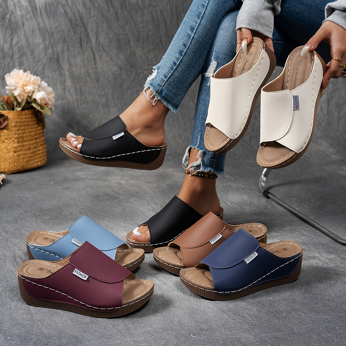 Damen Sandalen | Orthopädisches Komfort-Fußbett | Atmungsaktiv & Rutschfest