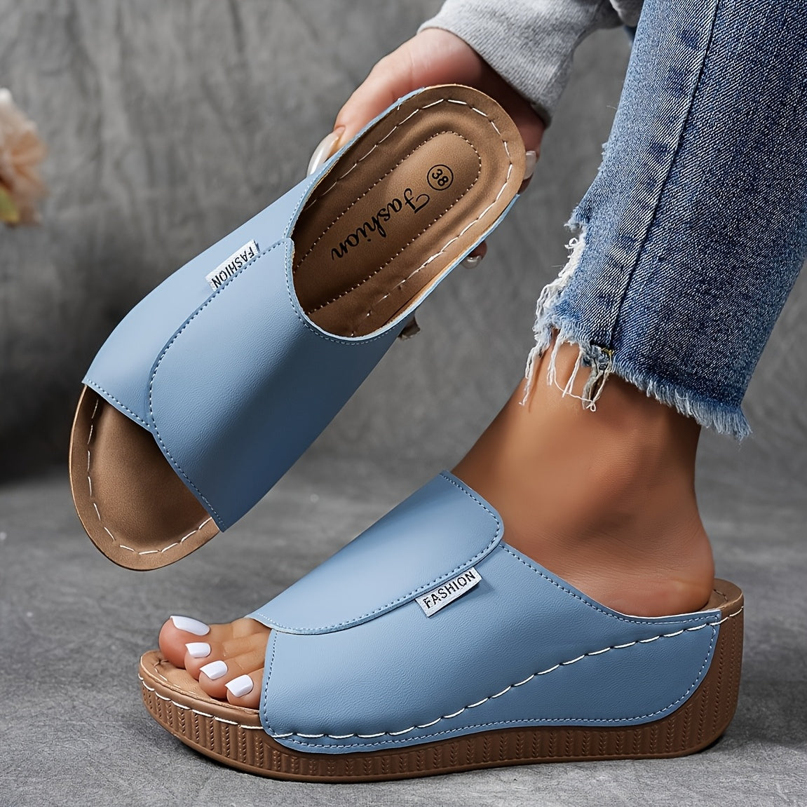 Damen Sandalen | Orthopädisches Komfort-Fußbett | Atmungsaktiv & Rutschfest
