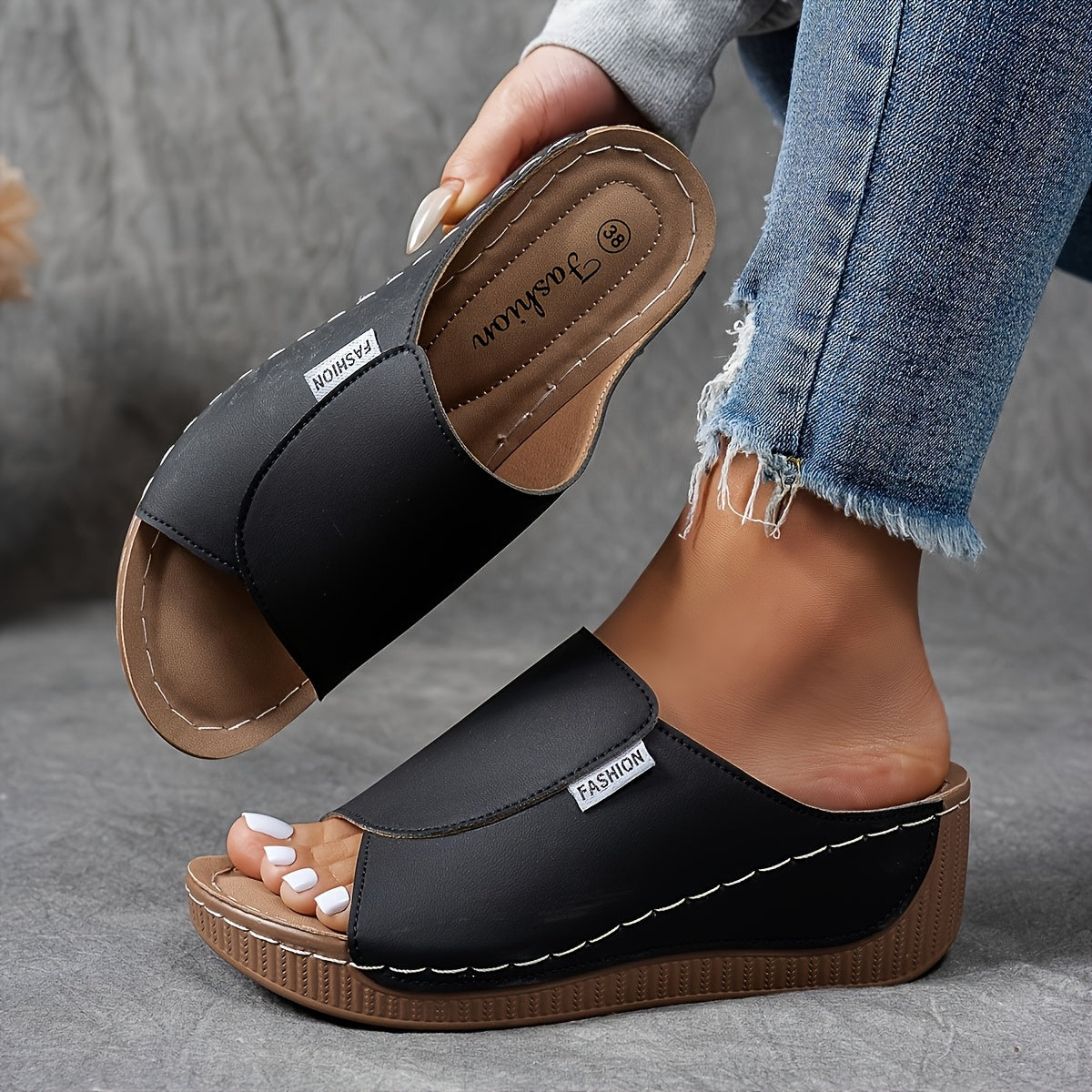 Damen Sandalen | Orthopädisches Komfort-Fußbett | Atmungsaktiv & Rutschfest