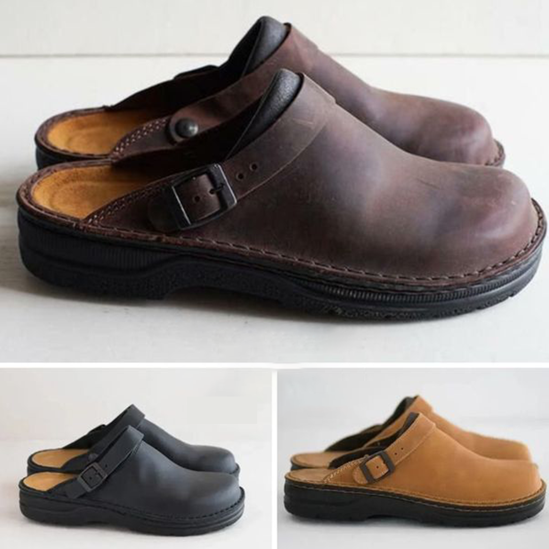 Unisex Orthopädische Mules | Ergonomische Innensohle | Hochwertiges Kunstleder | Bequem & Langlebig