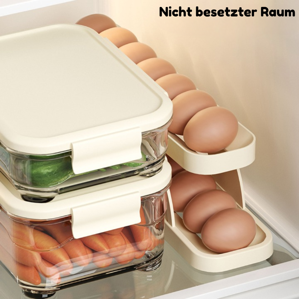 Automatisch rollendes Eierregal