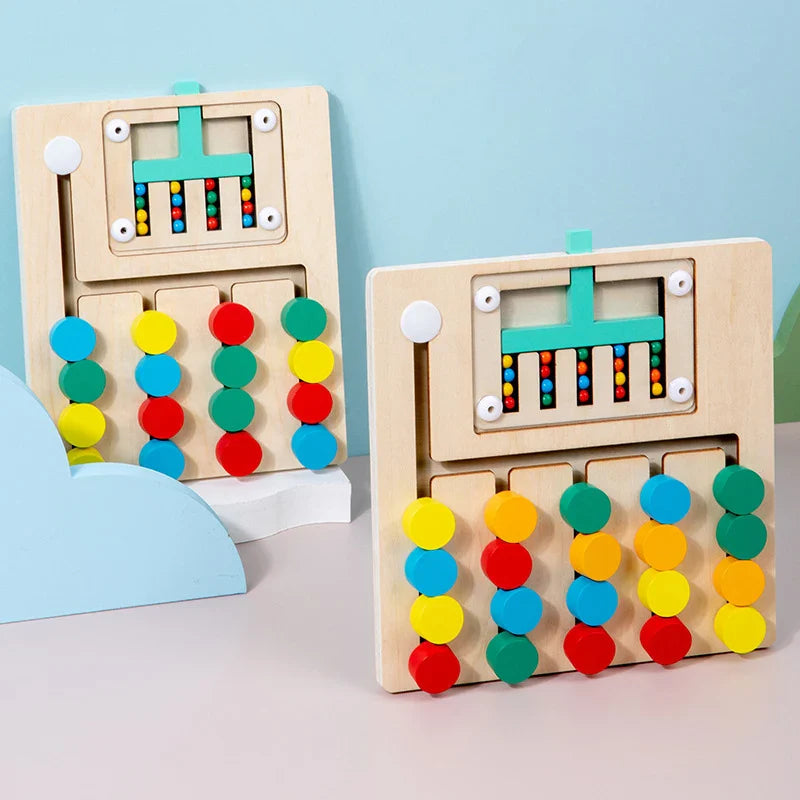 Holzpuzzle Spiel | Lernpuzzle für Kinder | Motorik & Kognitive Förderung | Umweltfreundlich