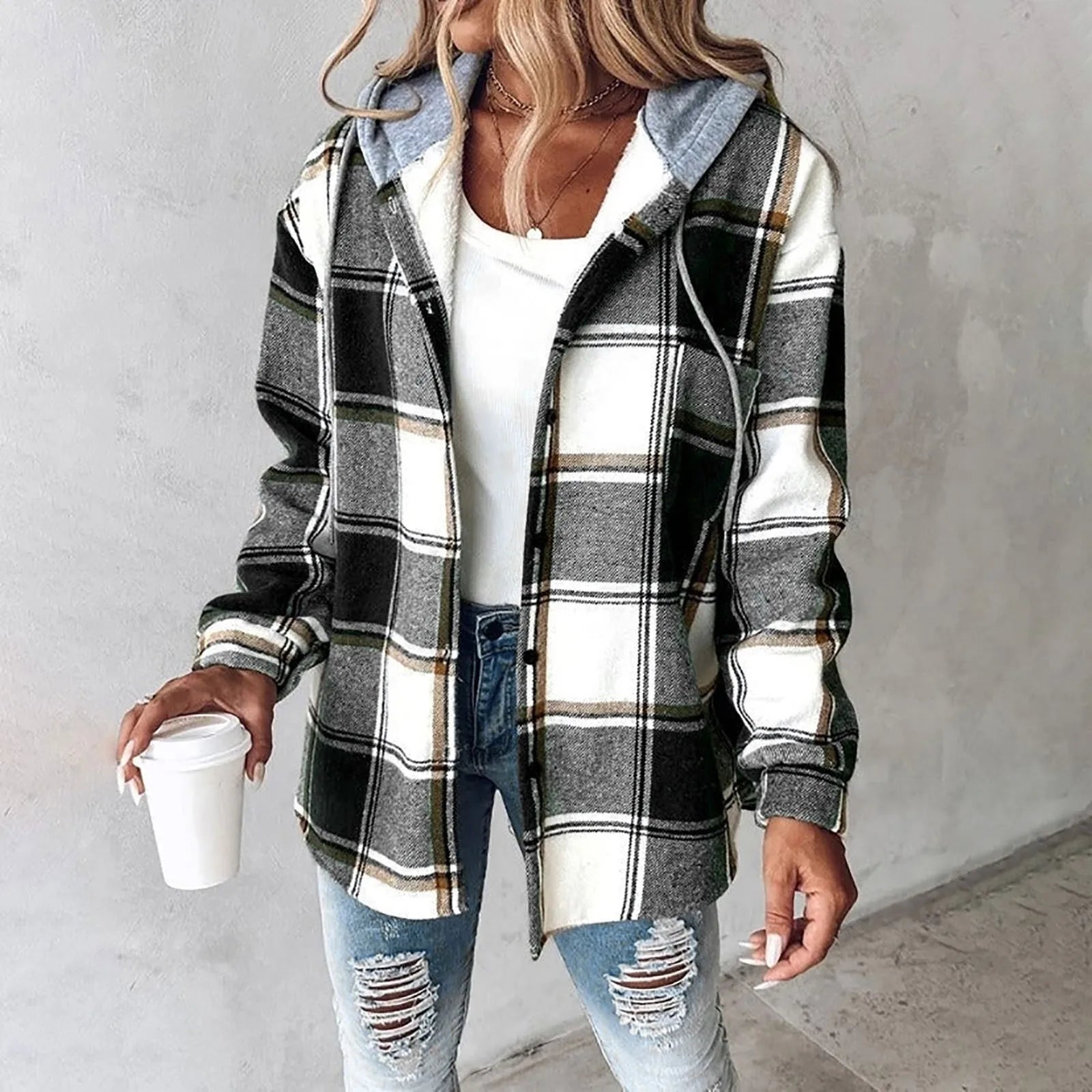 Martina | Wärmende Herbstjacke mit Stehkragen