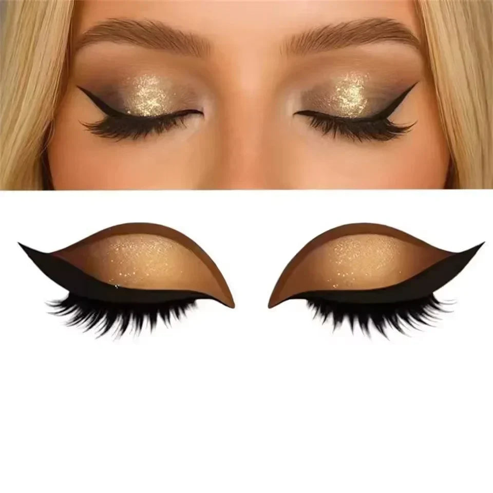Augen-Make-up Sticker | Sofortiger Glam-Look in Sekunden | Wiederverwendbar, wasserfest & anpassbar an jede Augenform