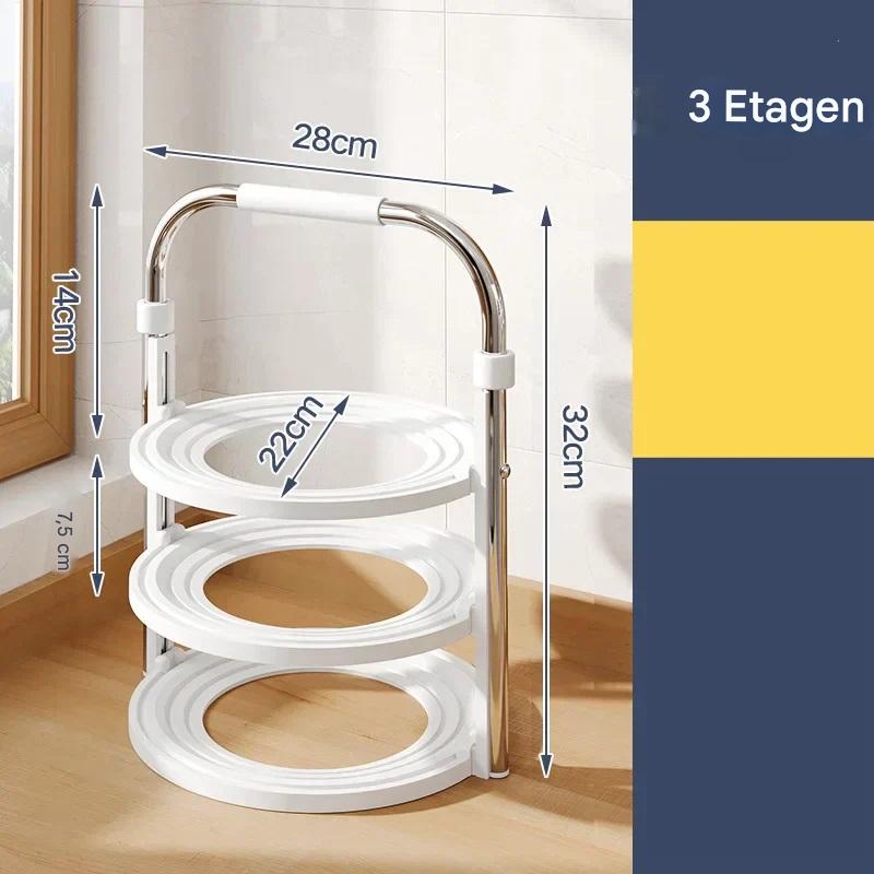 Kompaktes Küchenregal