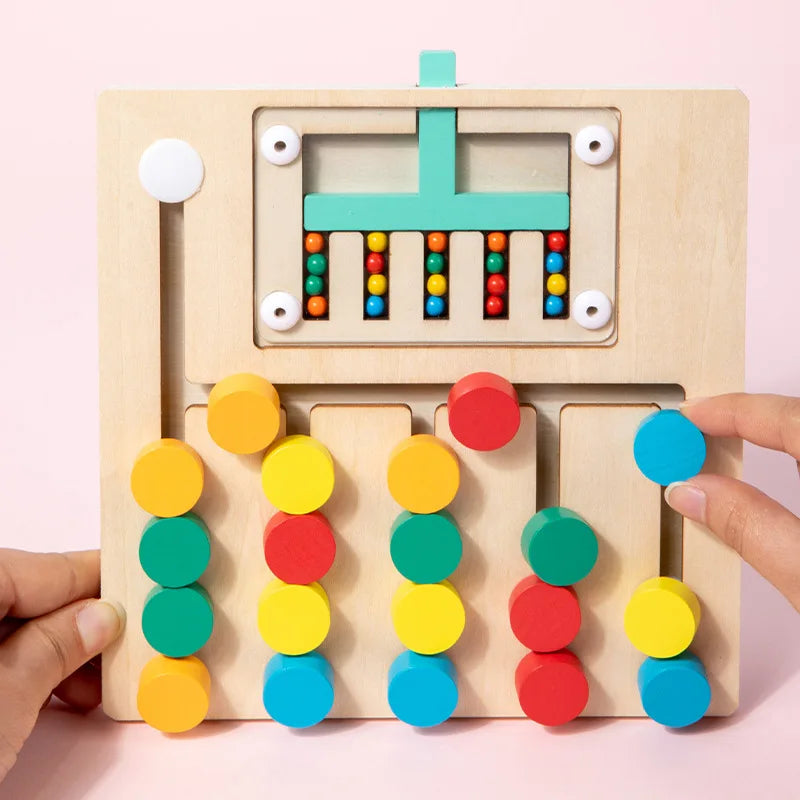 Holzpuzzle Spiel | Lernpuzzle für Kinder | Motorik & Kognitive Förderung | Umweltfreundlich