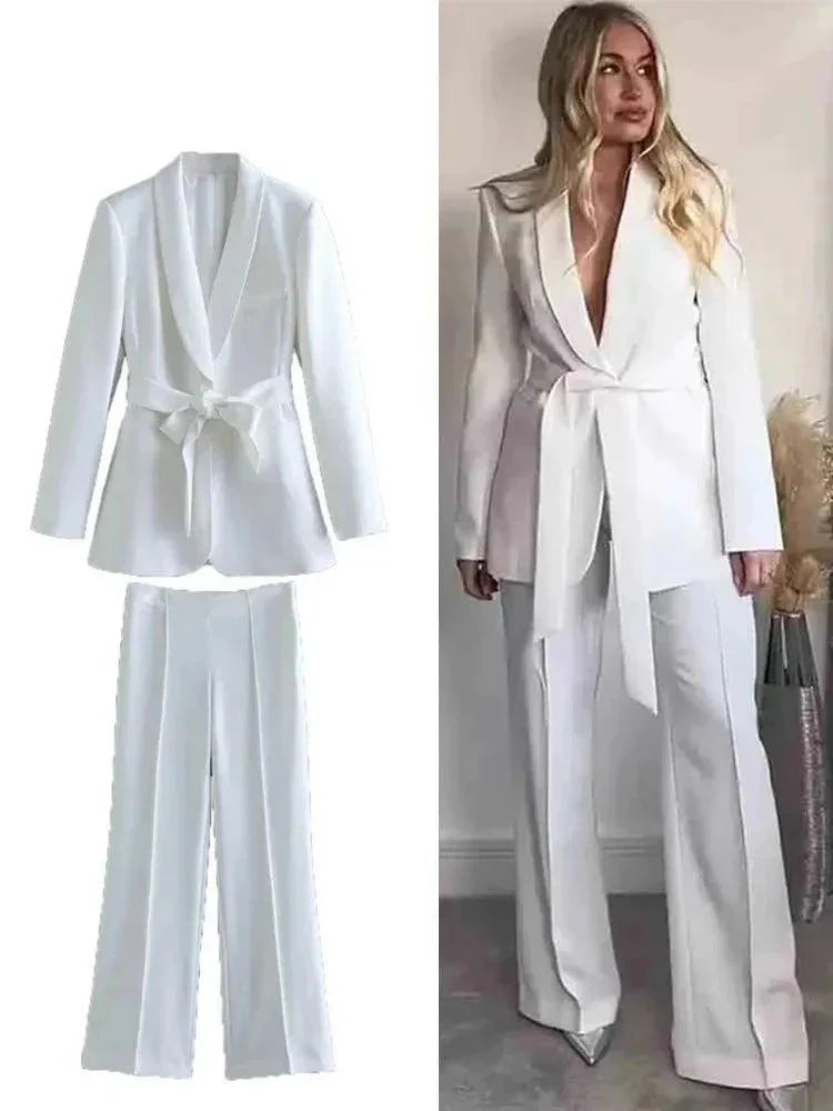 LINA – Elegantes Business‑Blazer‑und‑Hosen‑Set