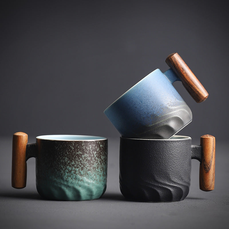 50% Rabatt | TimberSip - Handgefertigte Kaffeetasse aus Keramik mit Holzgriff - Begrenzter Rabatt