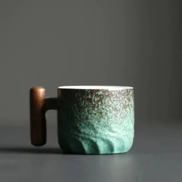 50% Rabatt | TimberSip - Handgefertigte Kaffeetasse aus Keramik mit Holzgriff - Begrenzter Rabatt