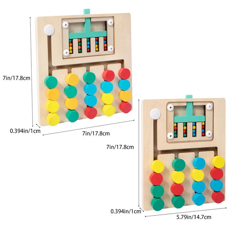 Holzpuzzle Spiel | Lernpuzzle für Kinder | Motorik & Kognitive Förderung | Umweltfreundlich