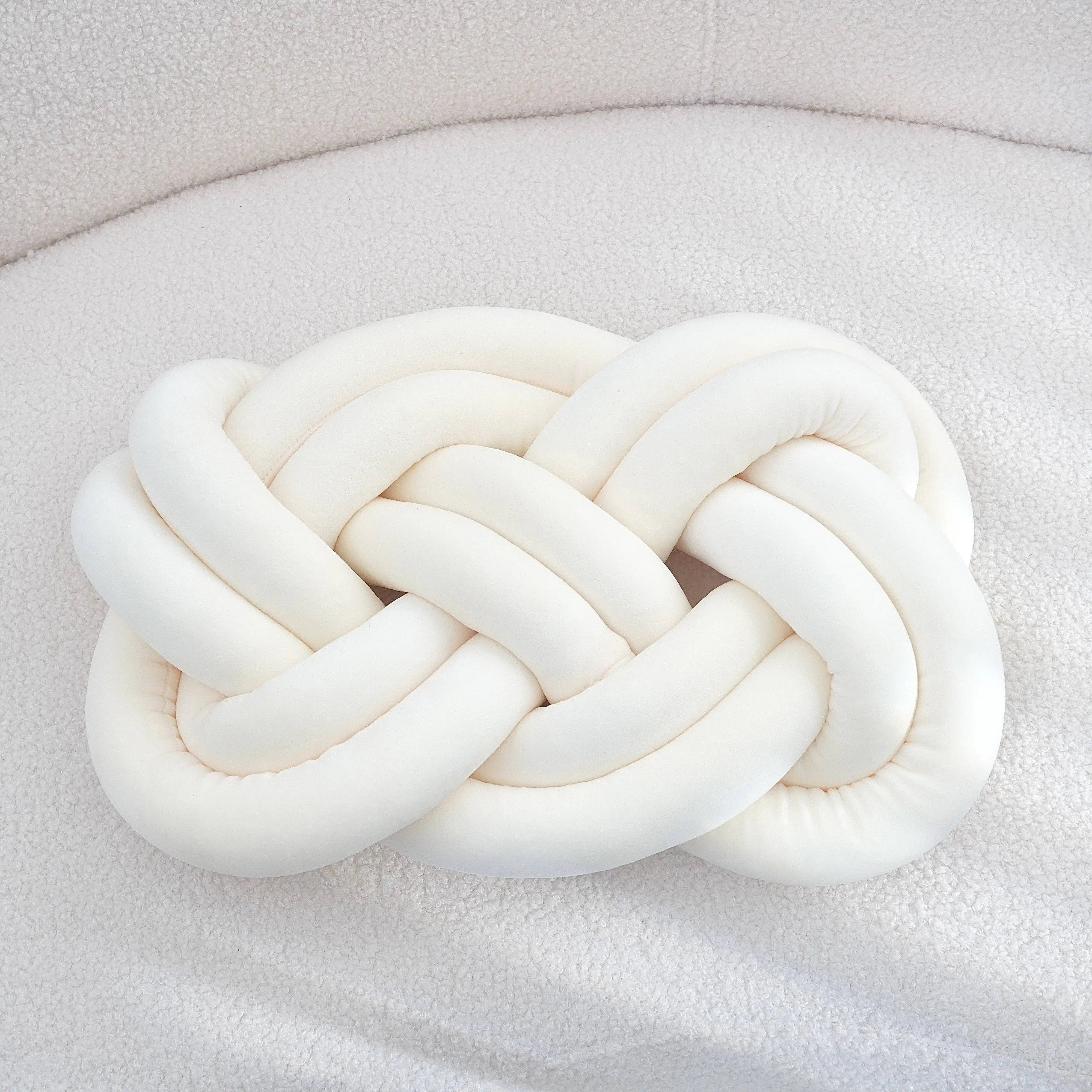 Dekokissen mit Knotenmuster | Geometrisches Design | Waschbar & Weich