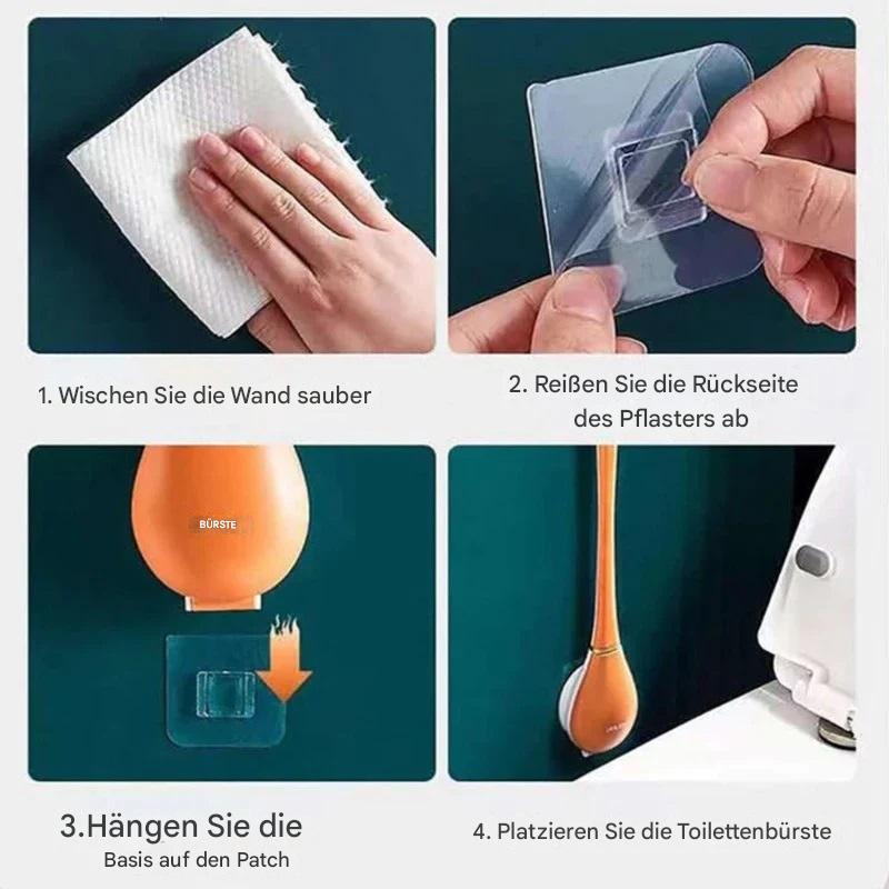 Ultimative hygienische Toilettenbürste aus Silikon