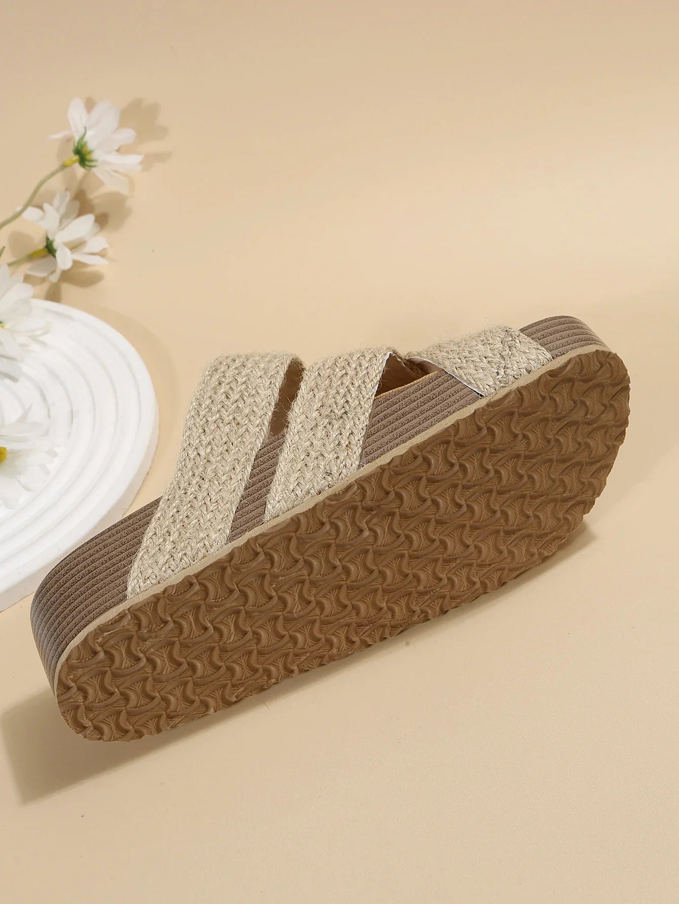 Damen Plateausandalen | Weiches Kissengefühl | Rutschfeste Sohle & Verstellbare Riemen
