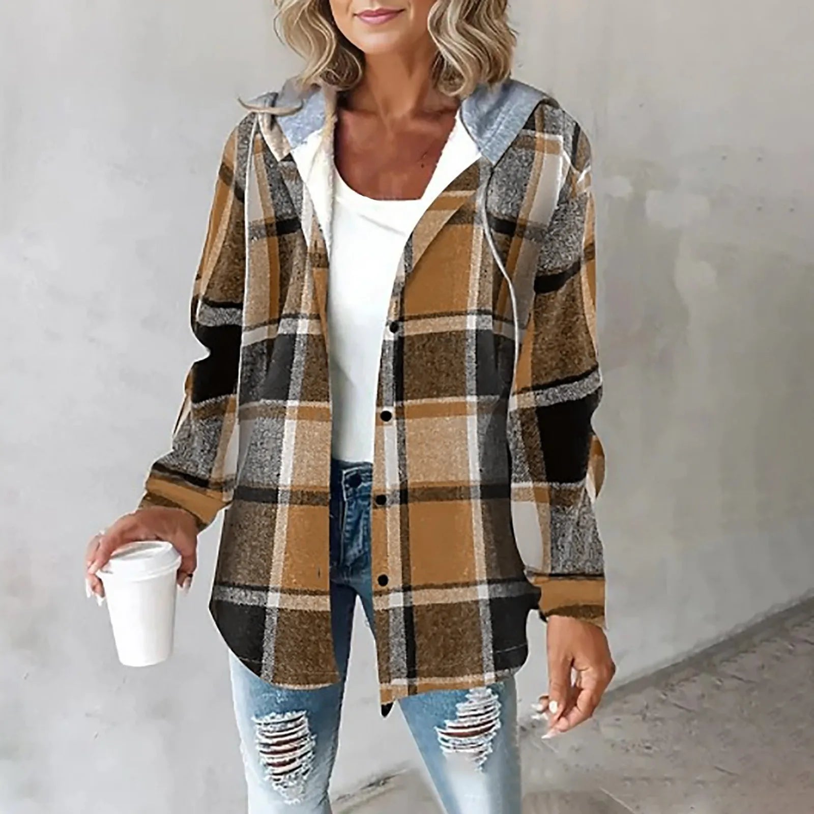 Martina | Wärmende Herbstjacke mit Stehkragen