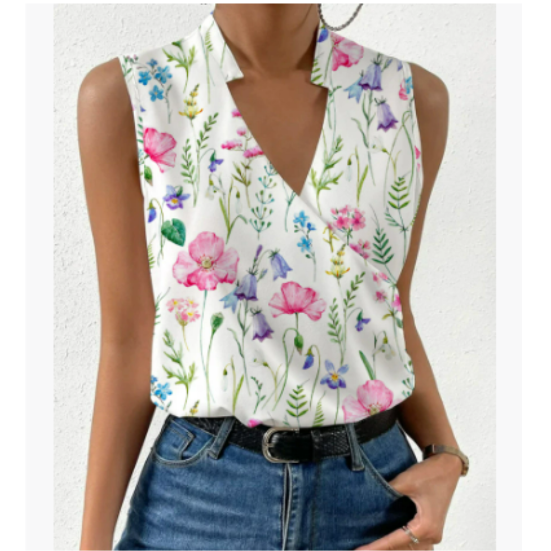 Weiches Sommertop Mit V Ausschnitt Für Damen | Lässig