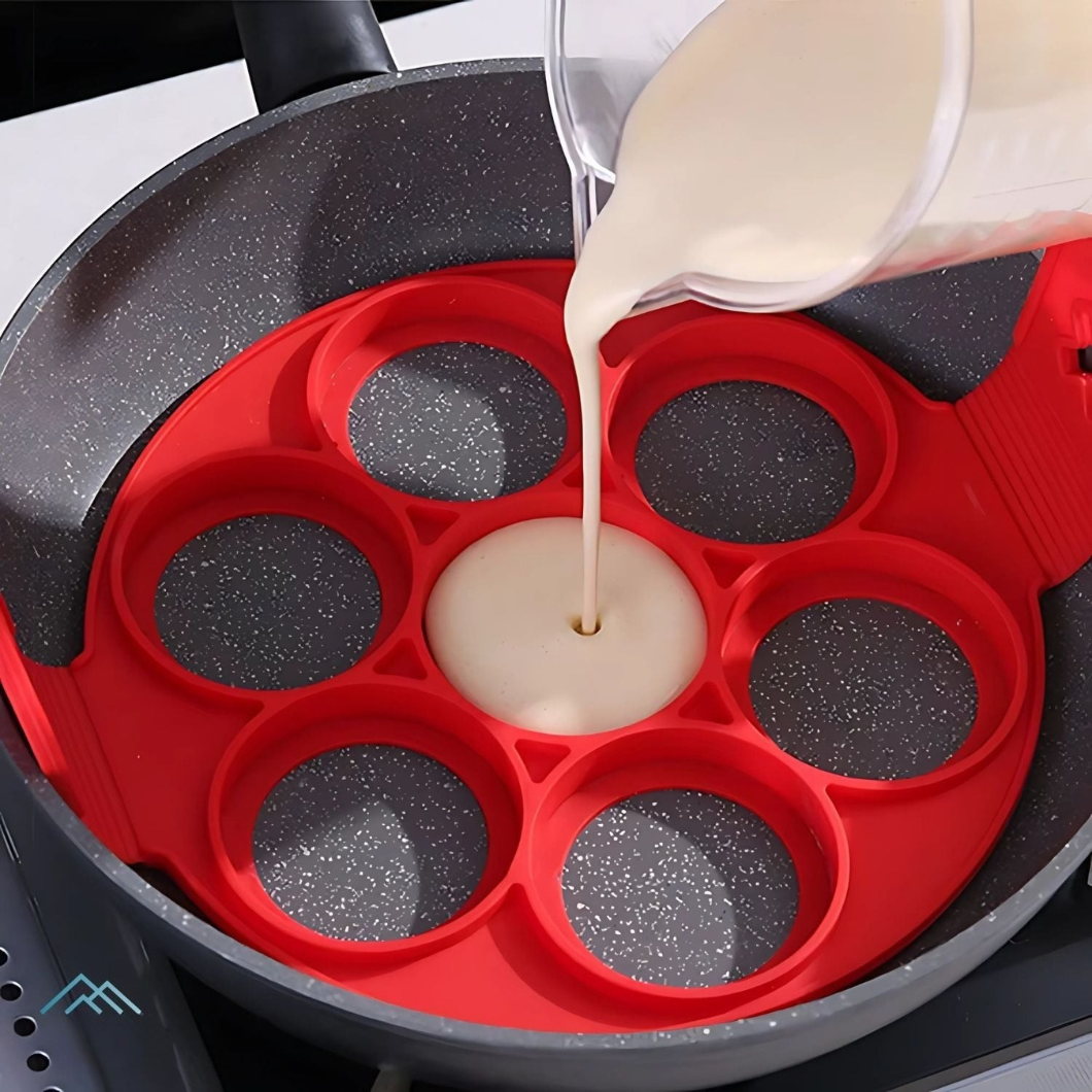 1+1 Gratis | Pfannkuchenform aus Silikon | Antihaft & Hitzebeständig | Kreativer Pfannkuchenmacher